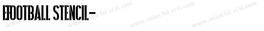 efootball stencil字体转换